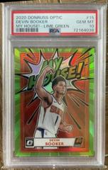 Devin Booker [Lime Green] #15 Basketball Cards 2020 Panini Donruss Optic My House Prices