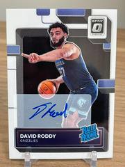 David Roddy #ROA-DRD Basketball Cards 2022 Panini Donruss Optic Rookie Autographs Prices