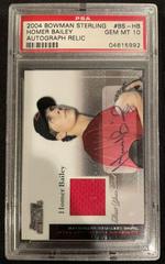 Homer Bailey #BS-HB Baseball Cards 2004 Bowman Sterling Relic Autograph Prices