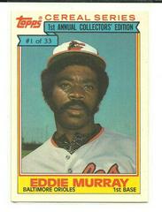 Eddie Murray #1 Baseball Cards 1984 Topps Cereal Series Prices