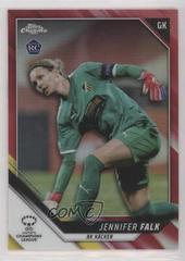 Jennifer Falk [Red Refractor] Soccer Cards 2021 Topps Chrome UEFA Women’s Champions League Prices