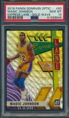Magic Johnson [Gold Wave] Basketball Cards 2019 Panini Donruss Optic Express Lane Prices