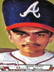 Eddie Perez [Black Back] #25 Baseball Cards 2001 Topps Heritage Prices