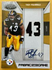 Troy Polamalu [Mirror Gold Autograph] Football Cards 2010 Panini Certified Prices