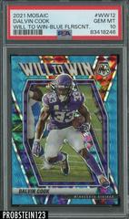 Dalvin Cook [Blue Fluorescent] #WW-12 Football Cards 2021 Panini Mosaic Will to Win Prices