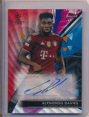 Alphonso Davies [Red] Soccer Cards 2021 Topps Finest UEFA Champions League Autographs Prices