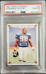 Lawrence Taylor #69 Football Cards 1987 Topps Stickers Prices