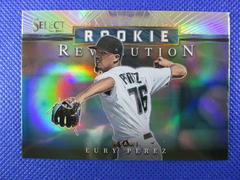 Eury Perez [Silver] Baseball Cards 2023 Panini Select Rookie Revolution Prices