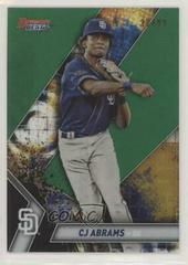 CJ Abrams [Green Refractor] #TP-2 Baseball Cards 2019 Bowman's Best Top Prospects Prices