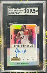 Zion Williamson [The Finals] #VT-ZWL Basketball Cards 2021 Panini Contenders Veteran Ticket Autograph Prices