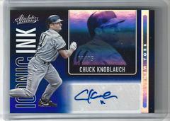 Chuck Knoblauch [Spectrum Blue] #II-CK Baseball Cards 2022 Panini Absolute Iconic Ink Autographs Prices