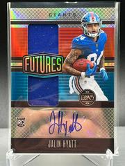 Jalin Hyatt #FDA-23 Football Cards 2023 Panini Legacy Futures Dual Patch Autographs Prices