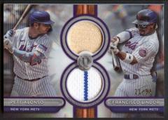 Pete Alonso / Francisco Lindor [Purple Dual Player] #DR2-AL Baseball Cards 2024 Topps Tribute Dual Relic Prices