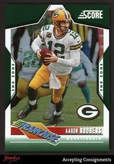 Aaron Rodgers [End Zone] #12 Football Cards 2023 Panini Score The Franchise Prices
