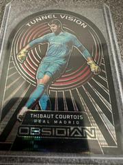 Thibaut Courtois [Red Pulsar] #3 Soccer Cards 2022 Panini Obsidian Tunnel Vision Prices