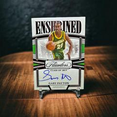 Gary Payton [Ruby] #12 Basketball Cards 2022 Panini Flawless Enshrined Signature Prices