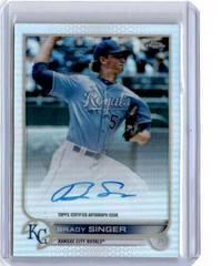 Brady Singer [Refractor] #CVA-BS Baseball Cards 2022 Topps Chrome Veteran Autographs Prices