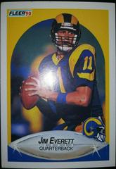 Jim Everett #36 Football Cards 1990 Fleer Prices