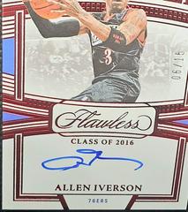 Allen Iverson [Ruby] #4 Basketball Cards 2022 Panini Flawless Enshrined Signature Prices