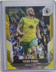 Teemu Pukki [Gold Laser] Soccer Cards 2021 Panini Score Premier League Prices