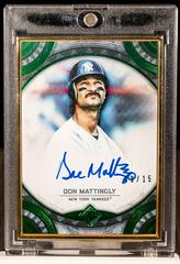Don Mattingly [Emerald] #TCA-DM Baseball Cards 2022 Topps Transcendent Collection Autographs Prices