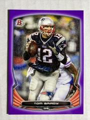 Tom Brady [Purple] Football Cards 2014 Bowman Prices