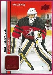 Gabriel D'Aigle [Exclusives] #38 Hockey Cards 2023 Upper Deck Team Canada Juniors Prices