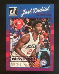 Joel Embiid [Purple Press Proof] #1 Basketball Cards 2016 Panini Donruss Prices