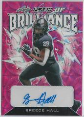 Breece Hall [Kaleidoscope Pink] #FB-BH1 Football Cards 2022 Leaf Flash of Brilliance Autographs Prices