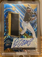 Oneil Cruz [Jersey Autograph Neon Blue] Baseball Cards 2022 Panini Chronicles Spectra Prices