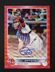 Ryan Jeffers [Red Wave] #CVA-RJ Baseball Cards 2022 Topps Chrome Veteran Autographs Prices