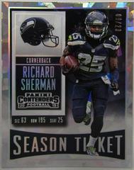 Richard Sherman [Cracked Ice Ticket] #22 Football Cards 2015 Panini Contenders Prices