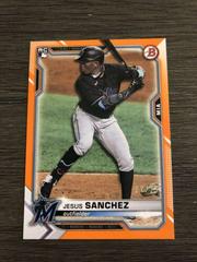Jesus Sanchez [Orange] Baseball Cards 2021 Bowman Prices
