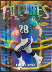 Fred Taylor [Refractor] #F16 Football Cards 1998 Topps Finest Futures Prices