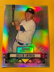Justin Snyder [Refractor] Baseball Cards 2008 Bowman Sterling Prospects Prices