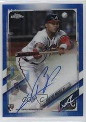 Cristian Pache [Blue Refractor] #RA-CP Baseball Cards 2021 Topps Chrome Rookie Autographs Prices