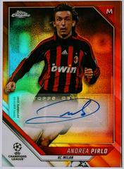 Andrea Pirlo [Orange Refractor] Soccer Cards 2021 Topps Chrome UEFA Champions League Autographs Prices