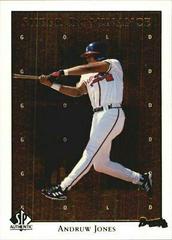 Andruw Jones [Gold] #SD17 Baseball Cards 1998 SP Authentic Sheer Dominance Prices