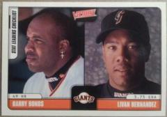 Barry Bonds, Livan Hernandez #421 Baseball Cards 2001 Upper Deck Victory Prices