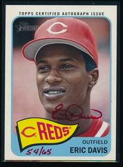 Eric Davis [Red Ink] Baseball Cards 2014 Topps Heritage Real One Autographs Prices