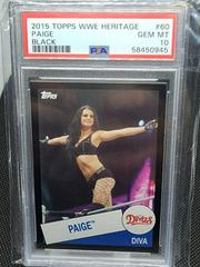 Paige [Black] #60 Wrestling Cards 2015 Topps Heritage WWE Prices