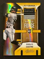 Rodolfo Castro [Spectrum Gold] Baseball Cards 2022 Panini Absolute Rookie Force Prices