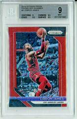 LeBron James [Red Shimmer] Basketball Cards 2018 Panini Prizm Prices
