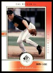 Cal Ripken Jr. [SP Limited] Baseball Cards 2000 SP Authentic Prices