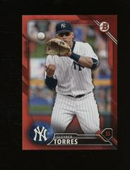 Gleyber Torres [Red] #BD-160 Baseball Cards 2016 Bowman Draft Prices