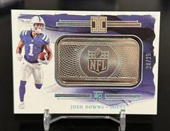 Josh Downs #22 Football Cards 2023 Panini Impeccable Silver NFL Shield Prices