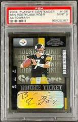 Ben Roethlisberger [Prev. Ticket Auto. Emerald] #106 Football Cards 2004 Playoff Contenders Prices