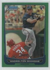 Andrelton Simmons [Green Refractor] #47 Baseball Cards 2012 Bowman Chrome Prices