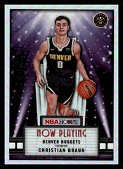 Christian Braun [Holo] #18 Basketball Cards 2022 Panini Hoops Now Playing Prices
