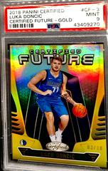 Luka Doncic [Gold] Basketball Cards 2018 Panini Certified Future Prices